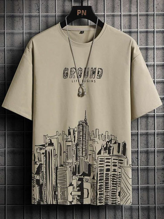 Oversized Printed Tee